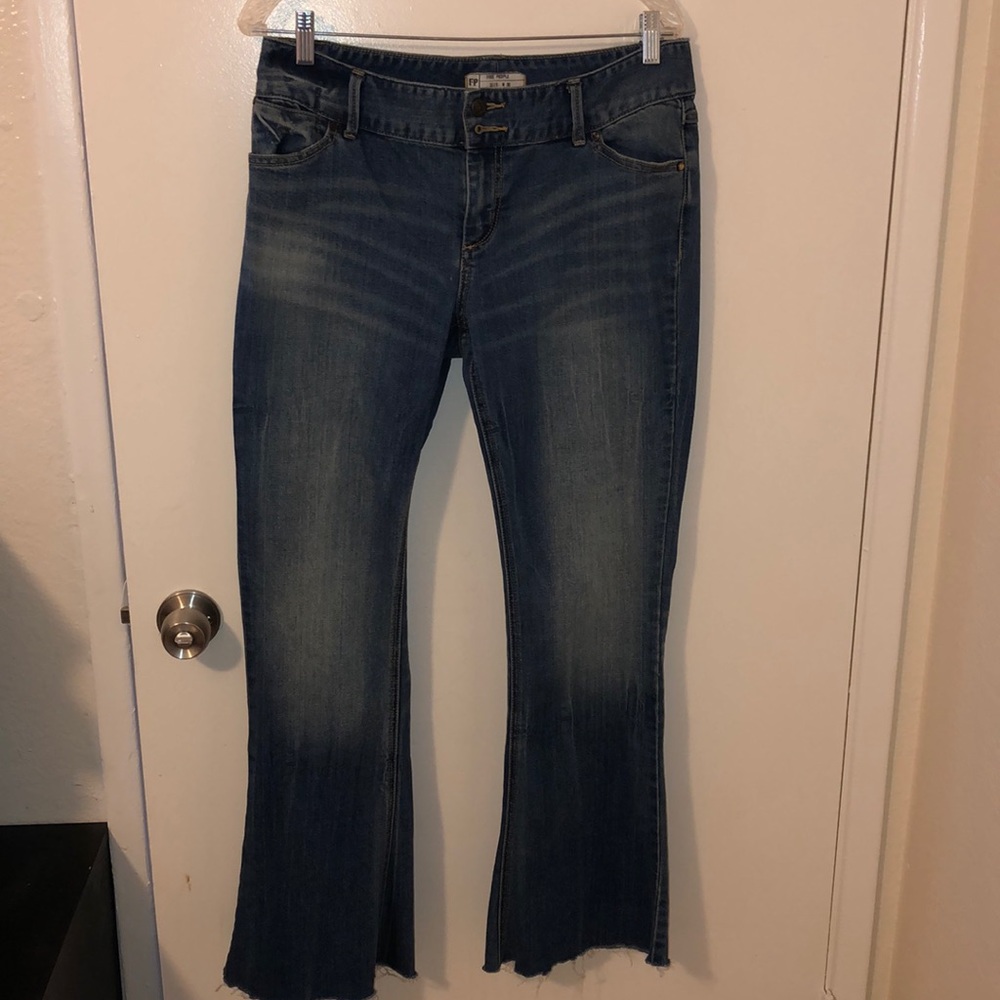 Free People raw hem jeans size 30